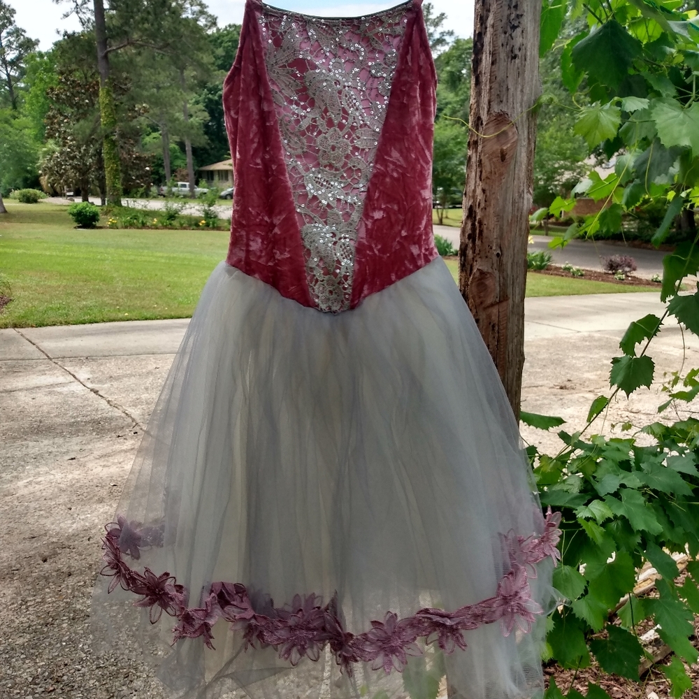 Ballet costume, large child, dusty rose, six layers of tulle, web link below